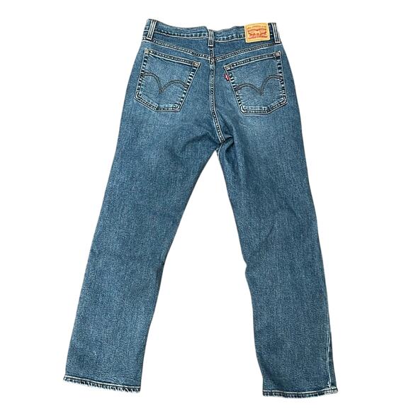 Levi's Women's Wedgie Straight Jean Medium Wash Summer Love Size 30 - Picture 3 of 13